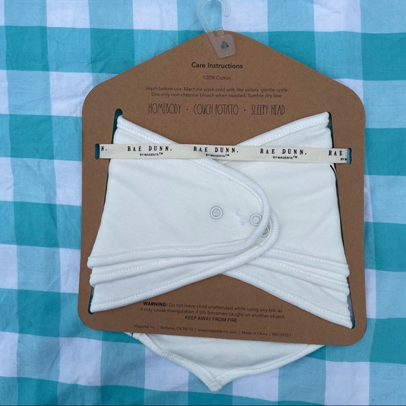 Rae Dunn NIP Set of 3 Bibs 👩🏼🍼🤱🏽 - Picture 3 of 5